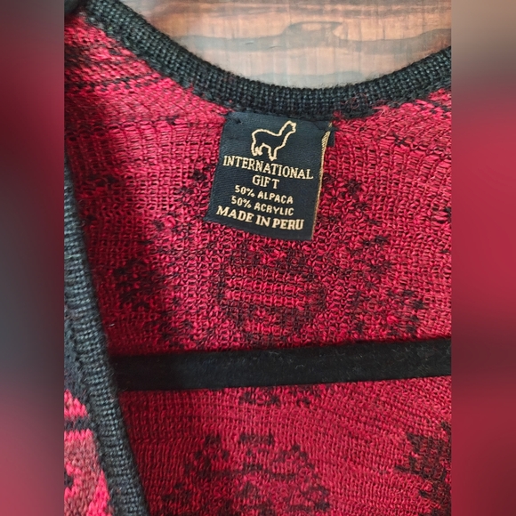 Alpaca Blend Peru Free Size Cardigan - Picture 4 of 5